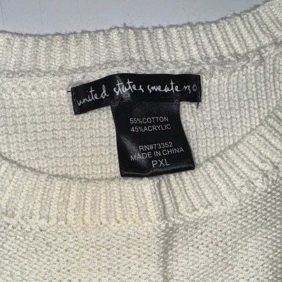 United‎ States Sweaters Cream and Black Striped Crew Neck - Picture 2 of 5